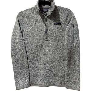 Patagonia Women's Better Sweater 1/4-Zip Fleece Pullover Jacket Light Gray
Small